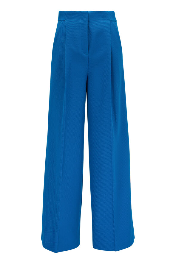 Dorothee Schumacher - Striking Coolness Aqua Blue Cotton Twill Pant