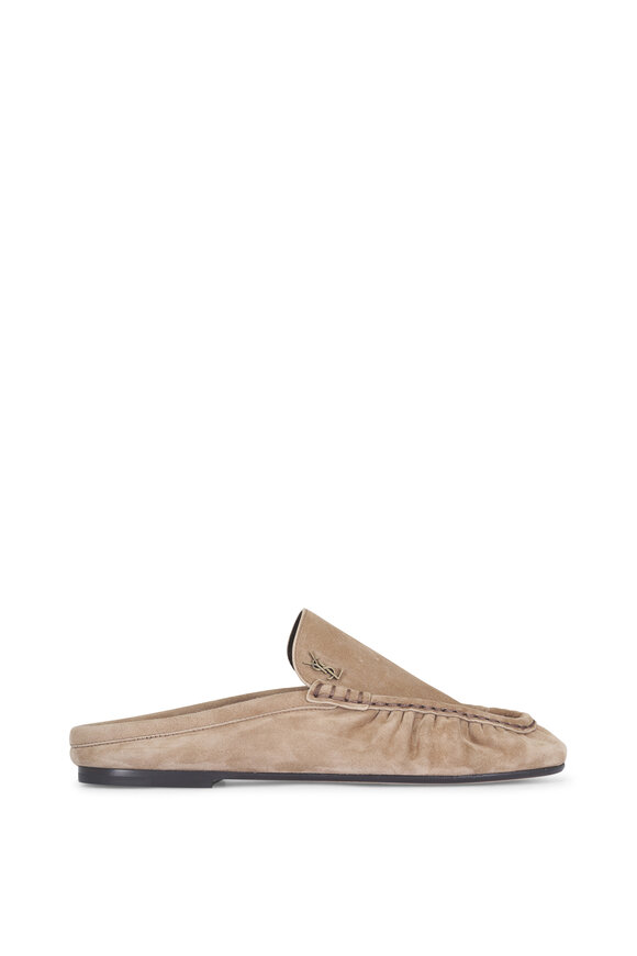 Saint Laurent Le Loafer Suede Loafer Mule - view 2