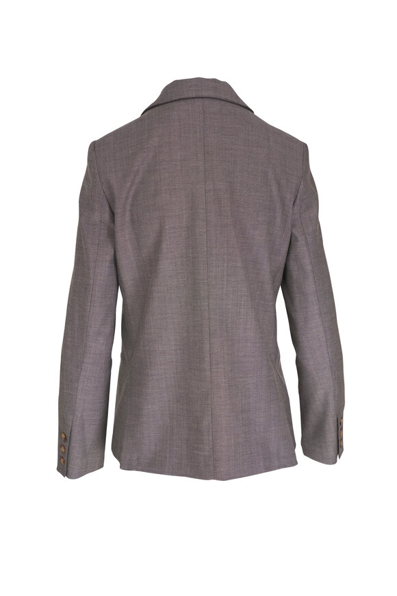 TWP - Boyfriend Taupe Plaid Blazer 