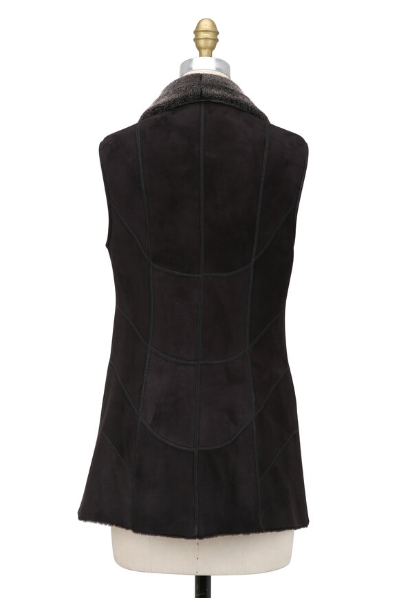 Viktoria Stass - Black Brisa Shearling Vest