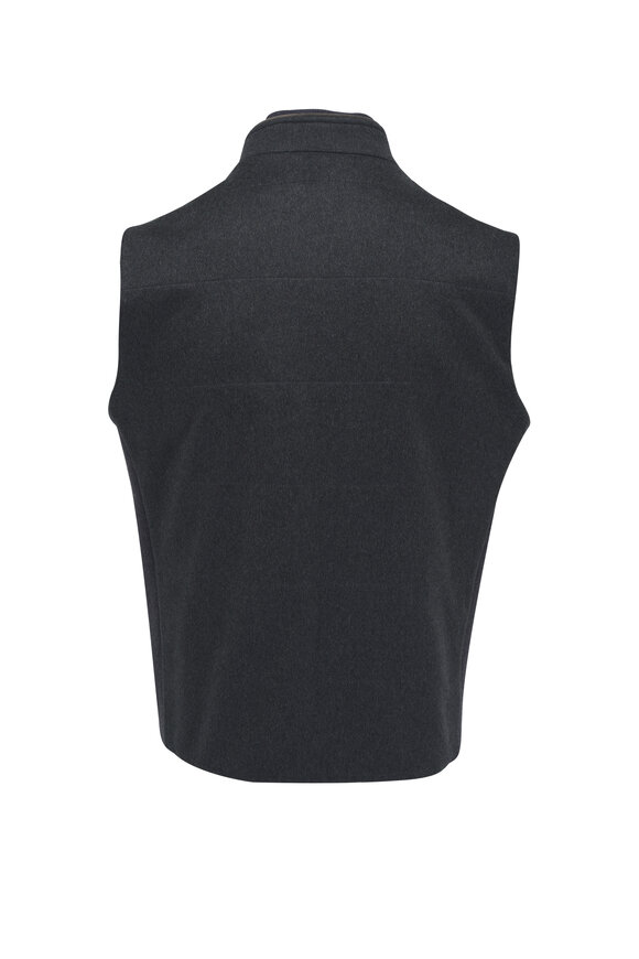 Maurizio Baldassari - Arena Charcoal Gray Cashmere Vest