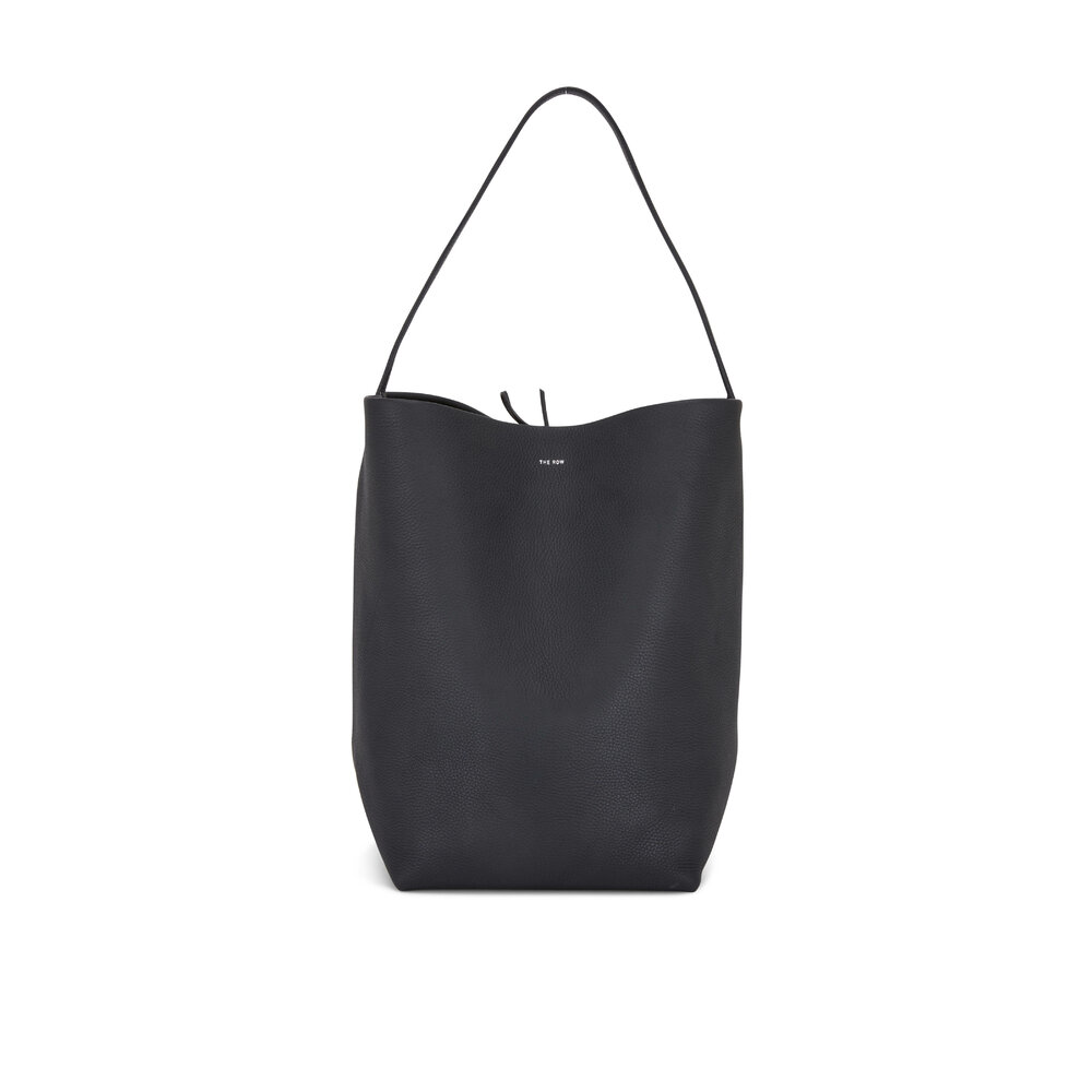 The Row - N/S Park Black Grained Leather Tote | Mitchell Stores