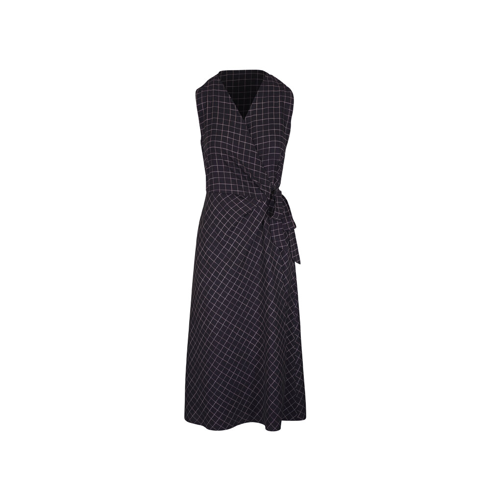 wrapping dress for women The Solenne Linen Wrap Maxi Dress
