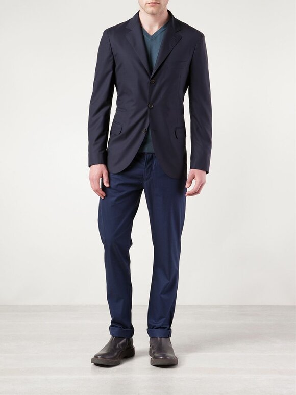 Brunello Cucinelli - Navy Blue Lightweight Travel Sportcoat