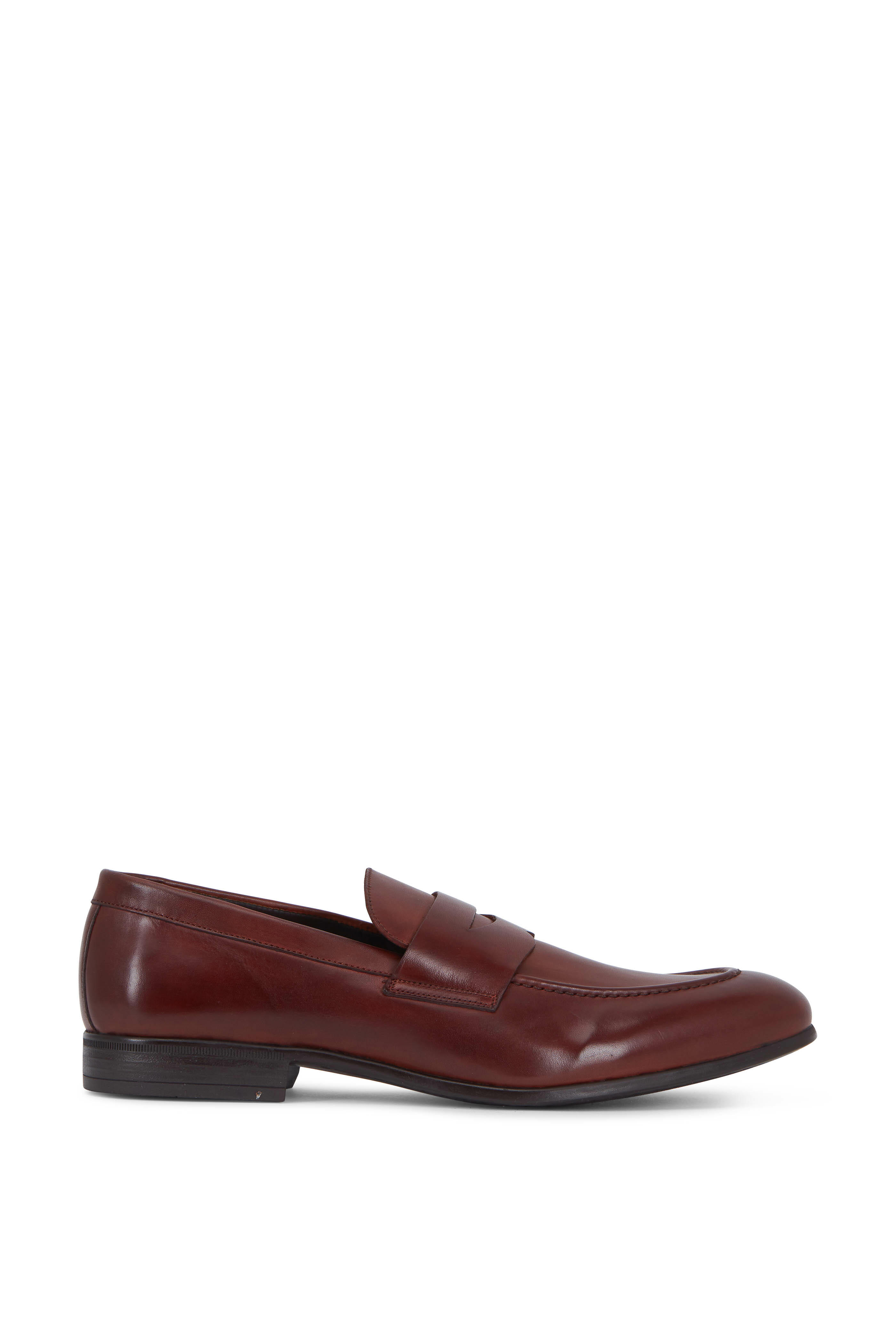 G Brown - Cannon Rust Leather Penny Loafer