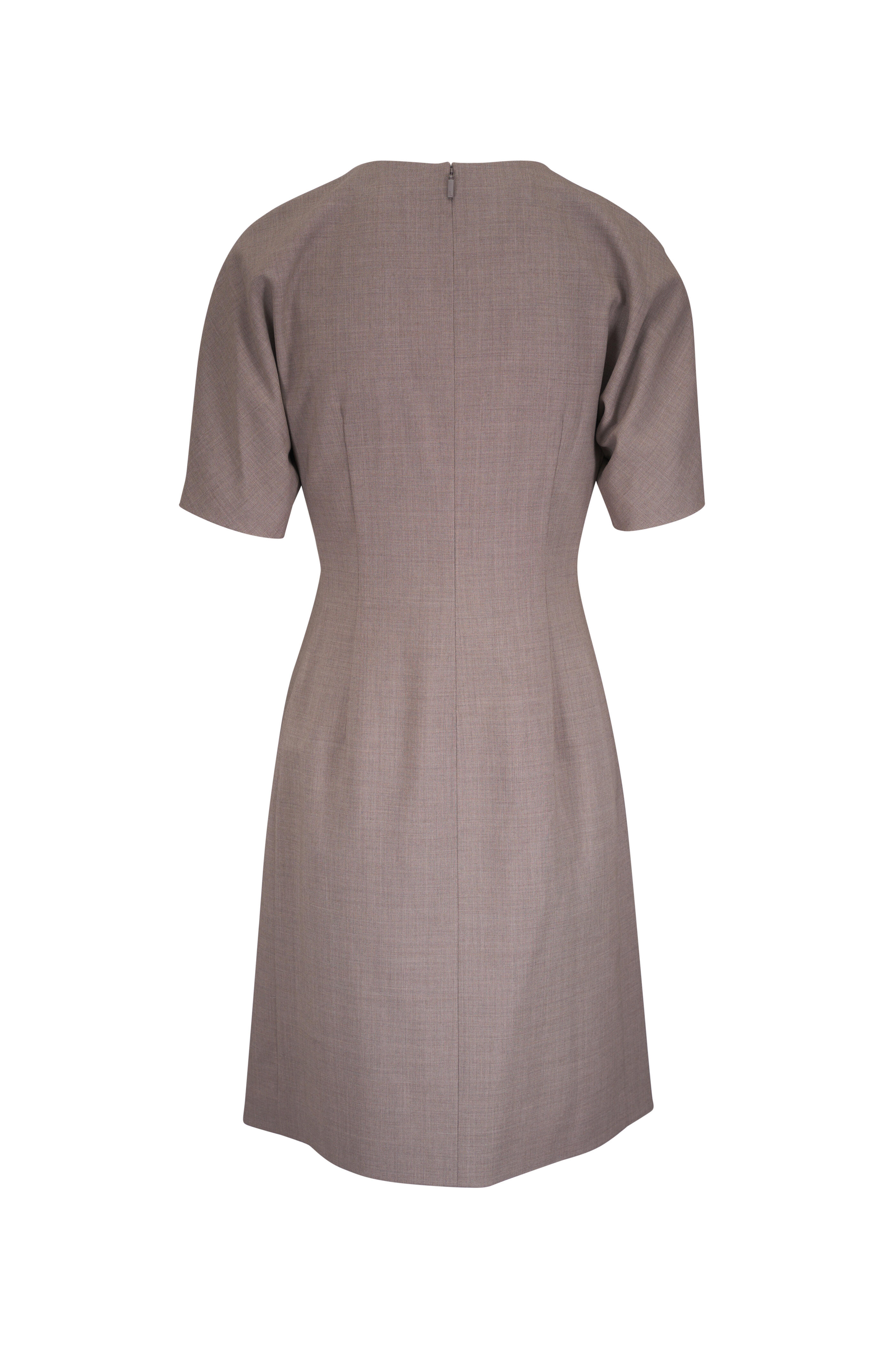 Lafayette 148 New York - Hickory Mélange Pleated Waist Midi Dress