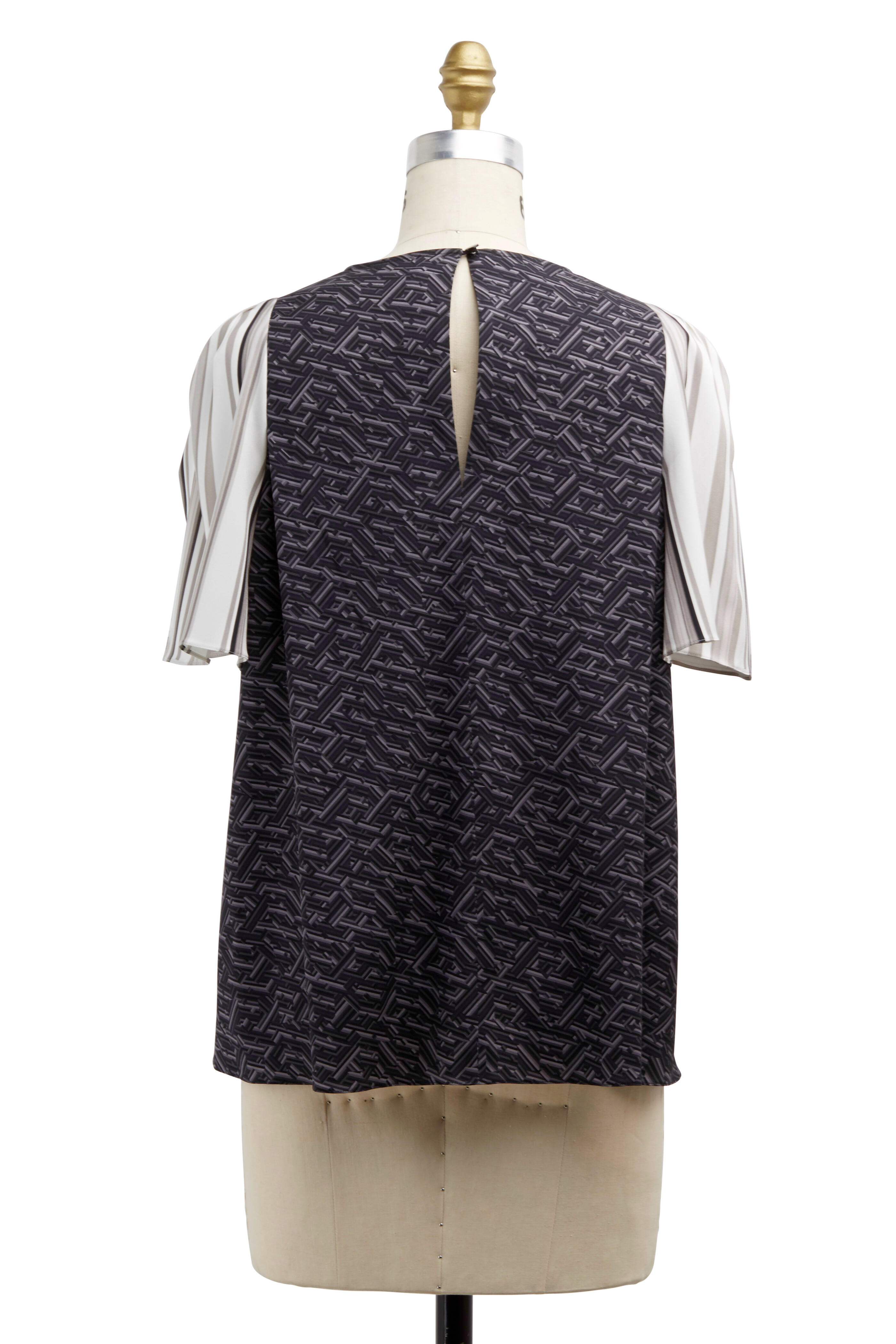 Peter Pilotto - Green Multicolor Silk Blouse