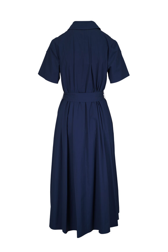 Carolina Herrera Midnight Embroidered Belted Shirtdress - view 5