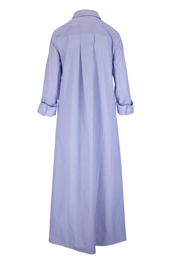 TWP Jenny's Indigo & White Stripe Gown - view 2