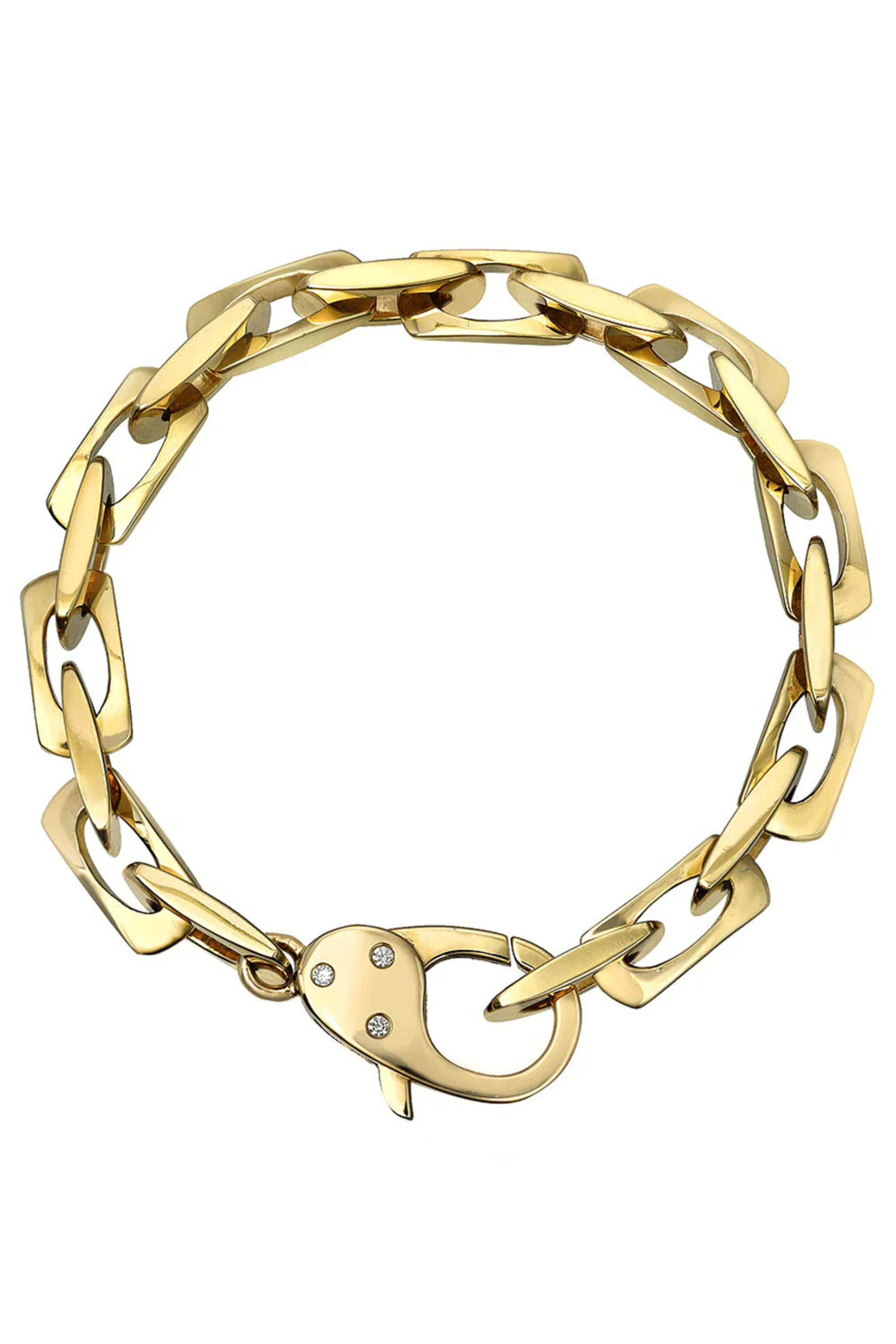 Dru - XL Godfather Bracelet with Diamond Clasps