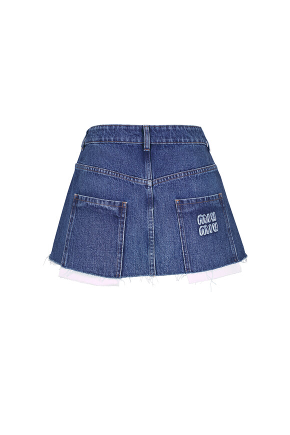 Miu Miu Denim Mini Skirt - view 3