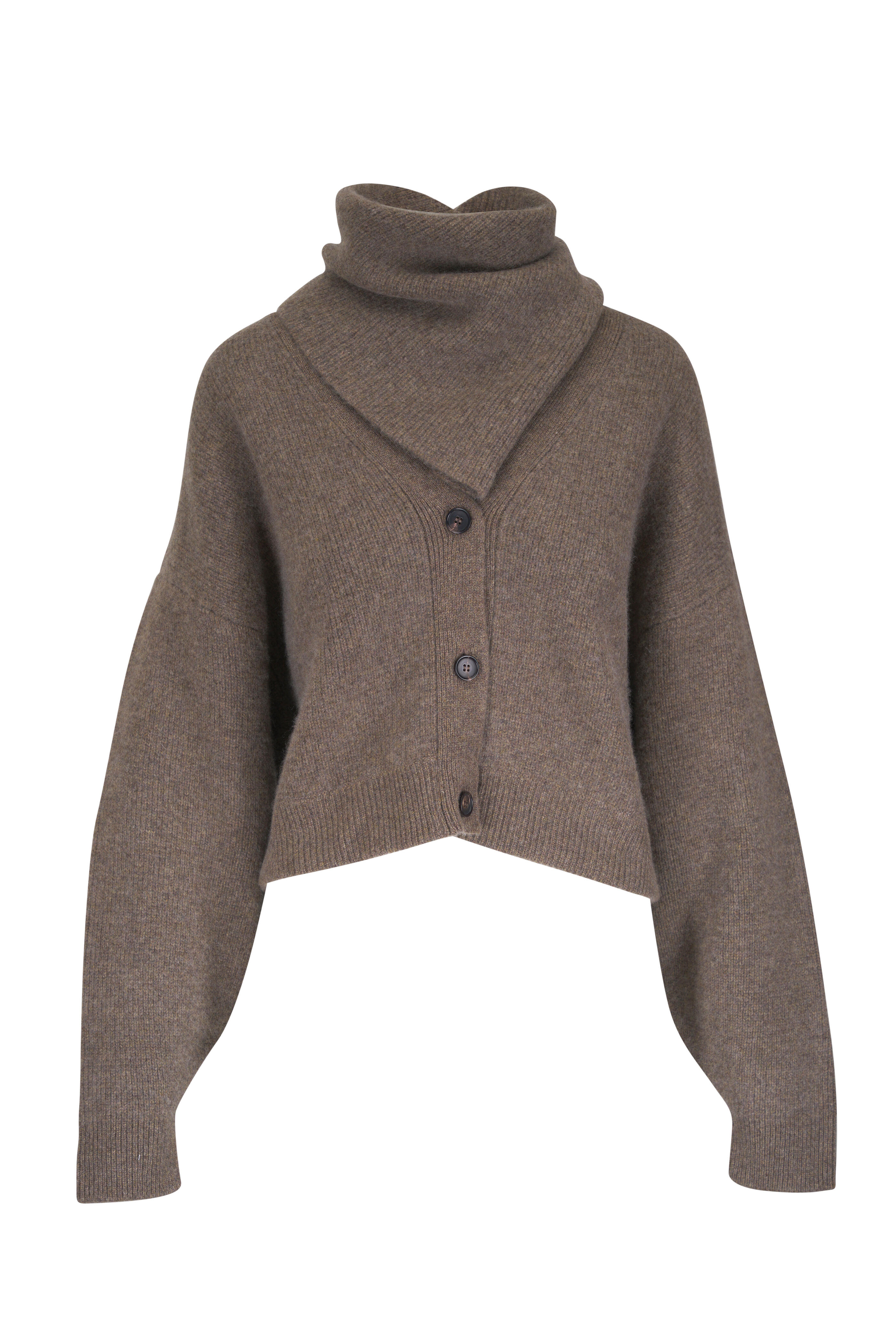 Le Kasha - Derios Olive Organic Cashmere Cardigan - view 1