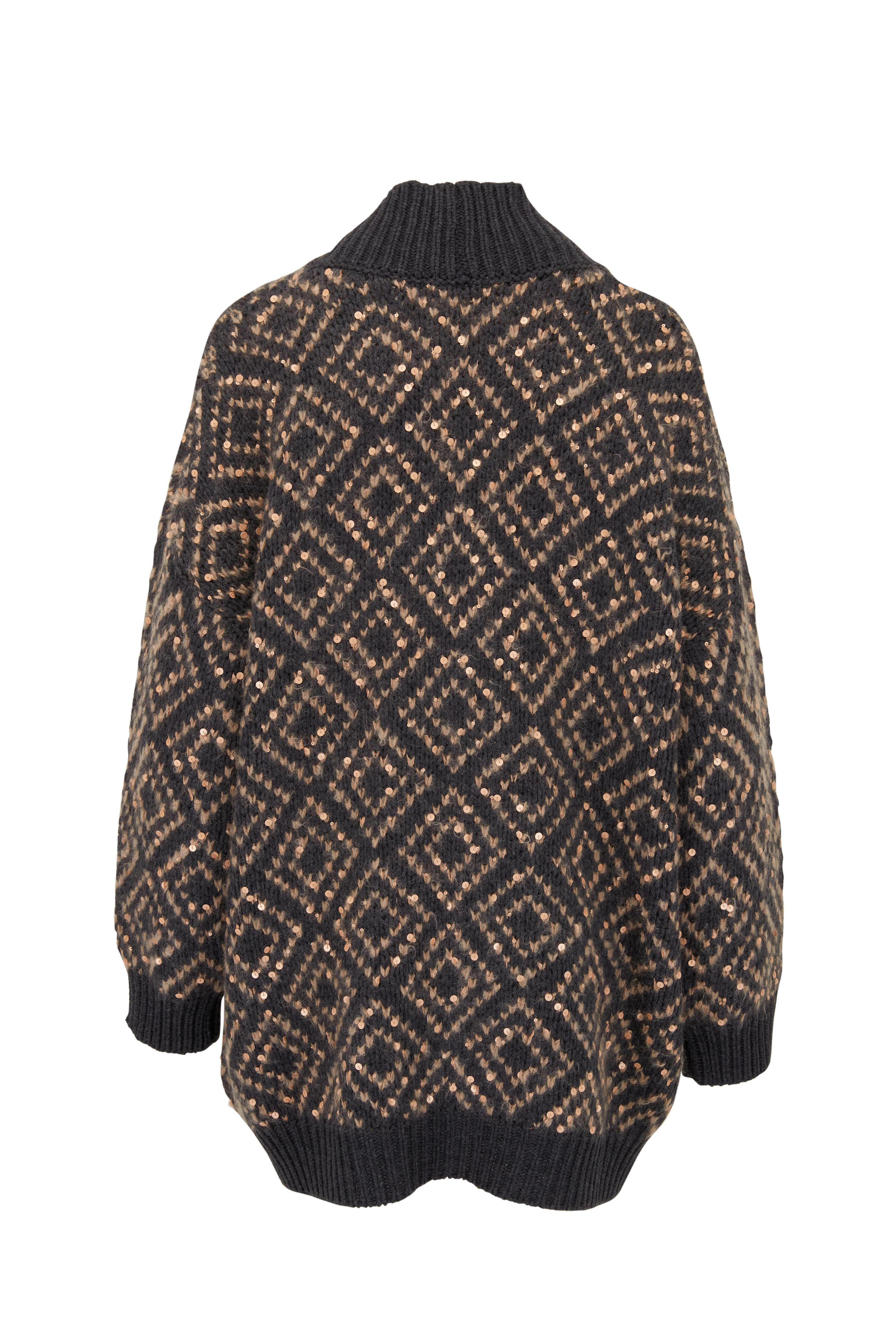 Brunello Cucinelli - Nordic Diamond Geometric Knit Cardigan