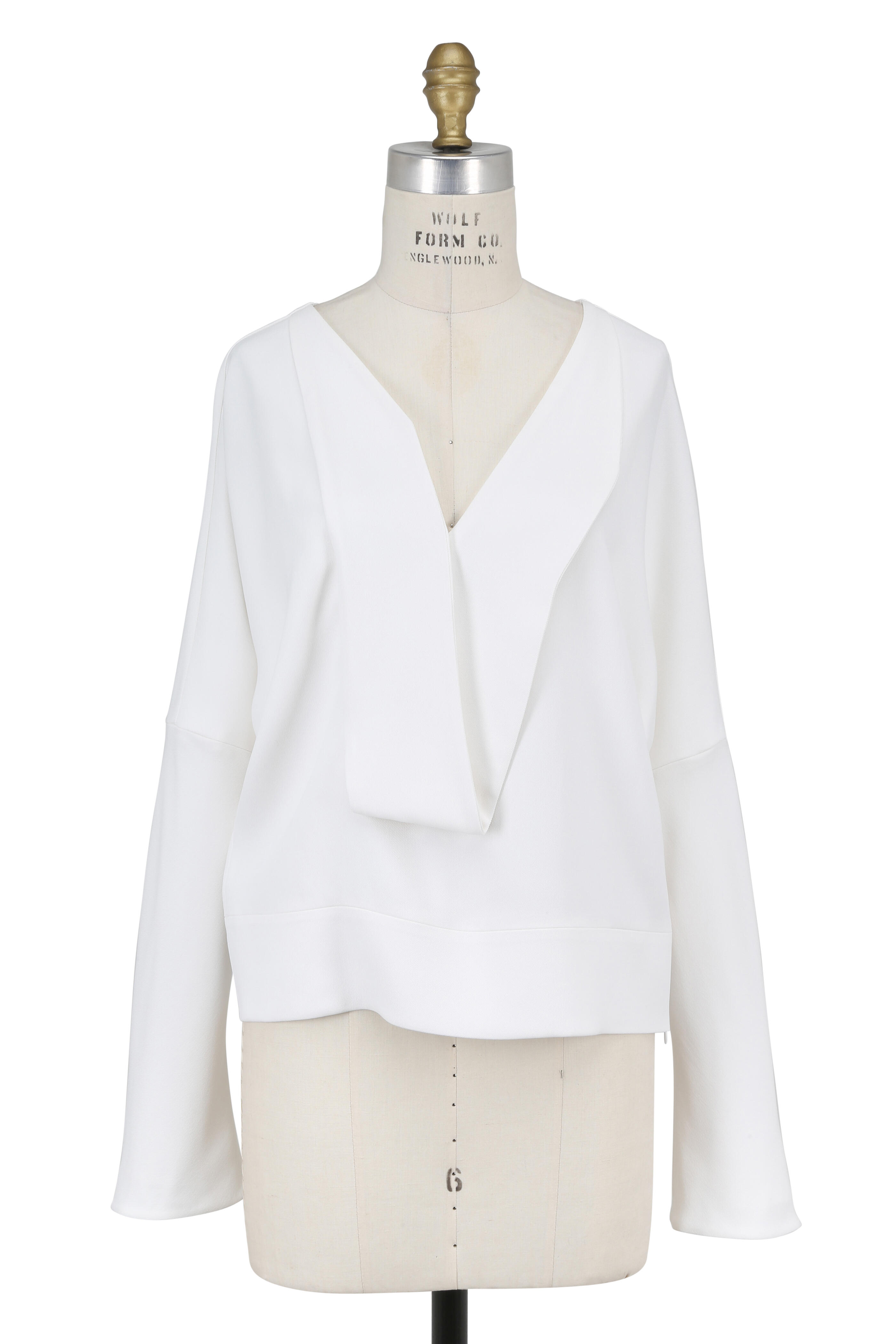 Narciso Rodriguez - White Placket Detail Blouse
