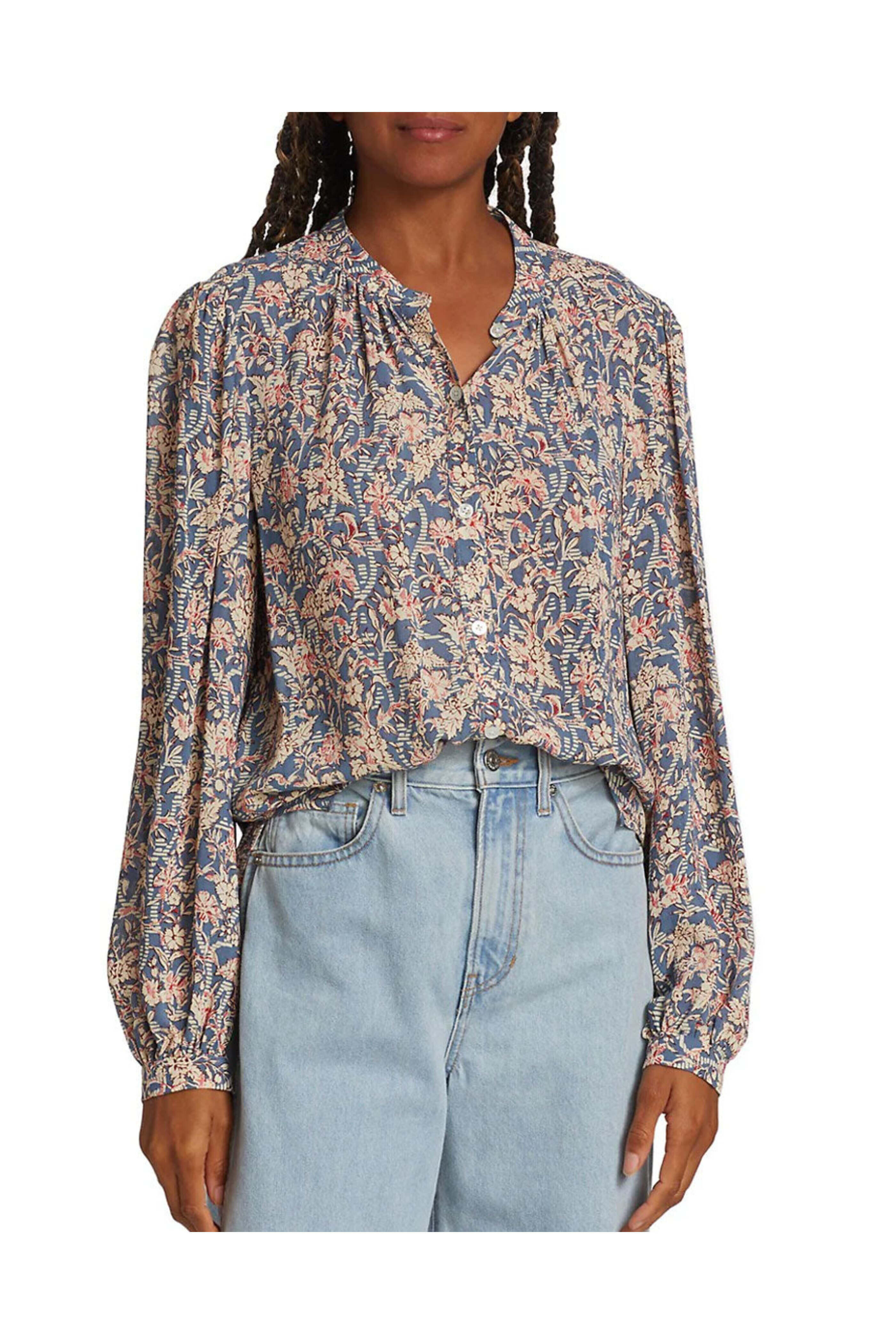 Veronica Beard - Ashlynn Top in Riviera Blue