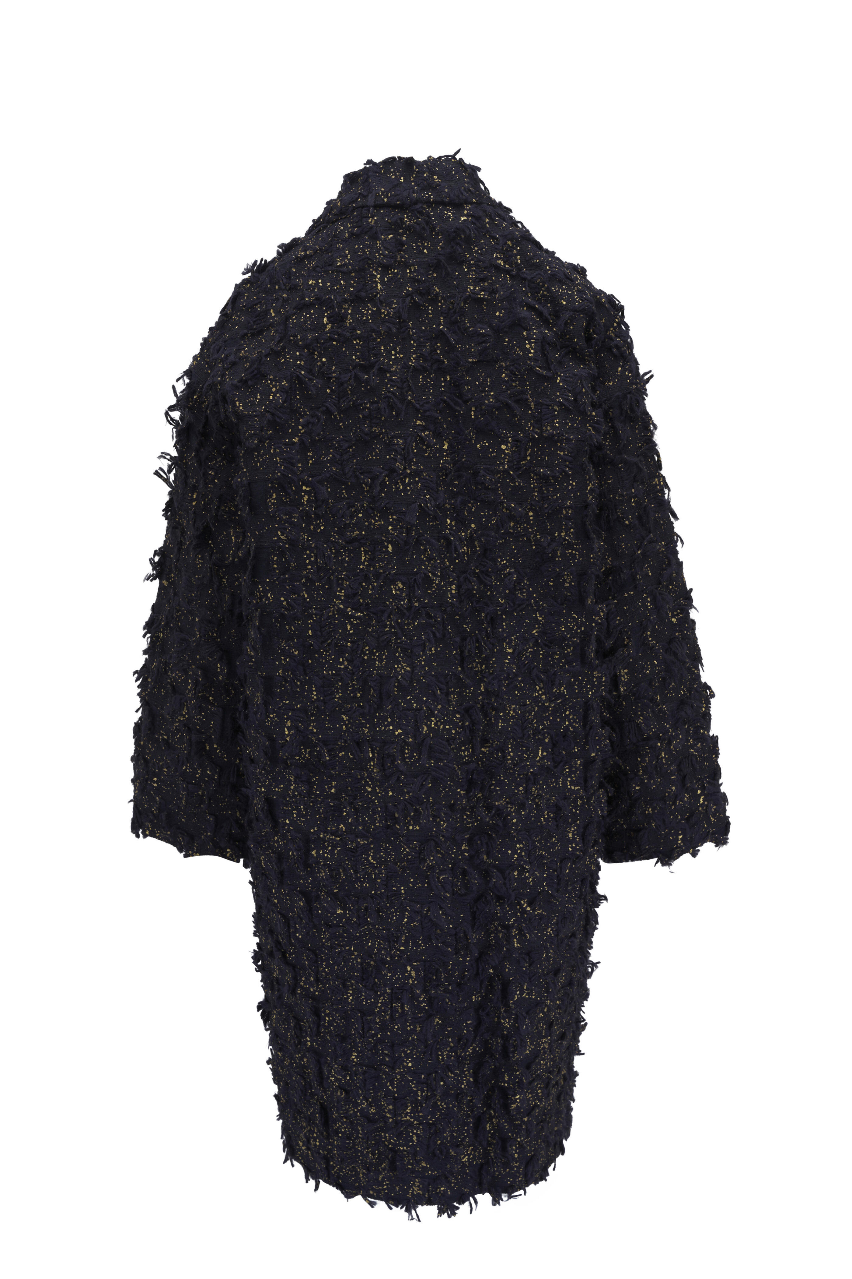Odeeh - Gold Sprinkle Fringe Long Coat
