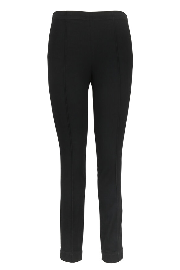 The Row - Laviez Black Stretch Twill Slim Pant