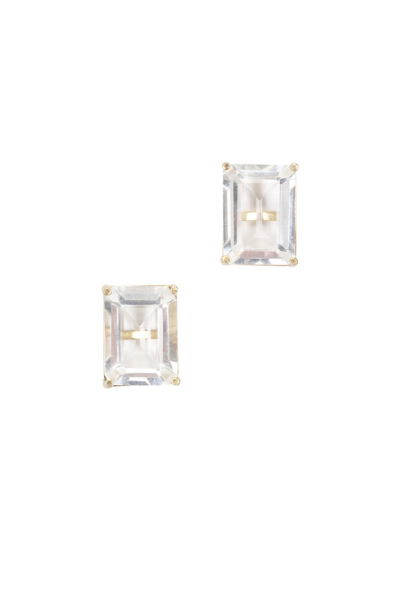 Cristina V. Clear Quartz Earrings