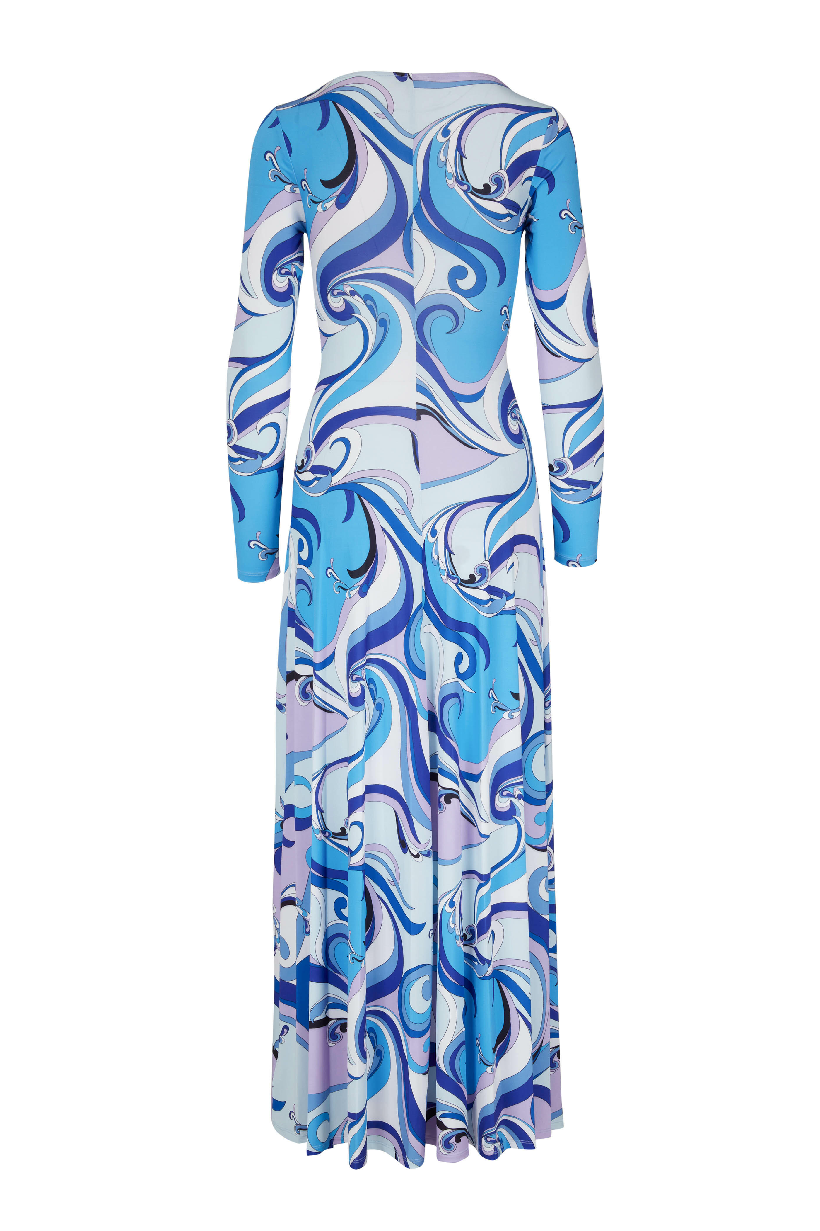 L'Agence - Nolita Blue Swirl Maxi Dress