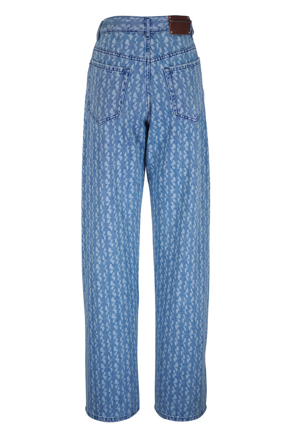 Dries Van Noten Peyton Denim Printed Wide-Leg Pant - view 3