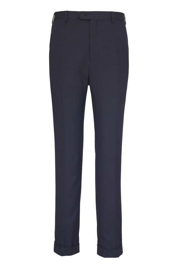 Brioni Brunico Navy Tic Weave Wool Suit - view 4