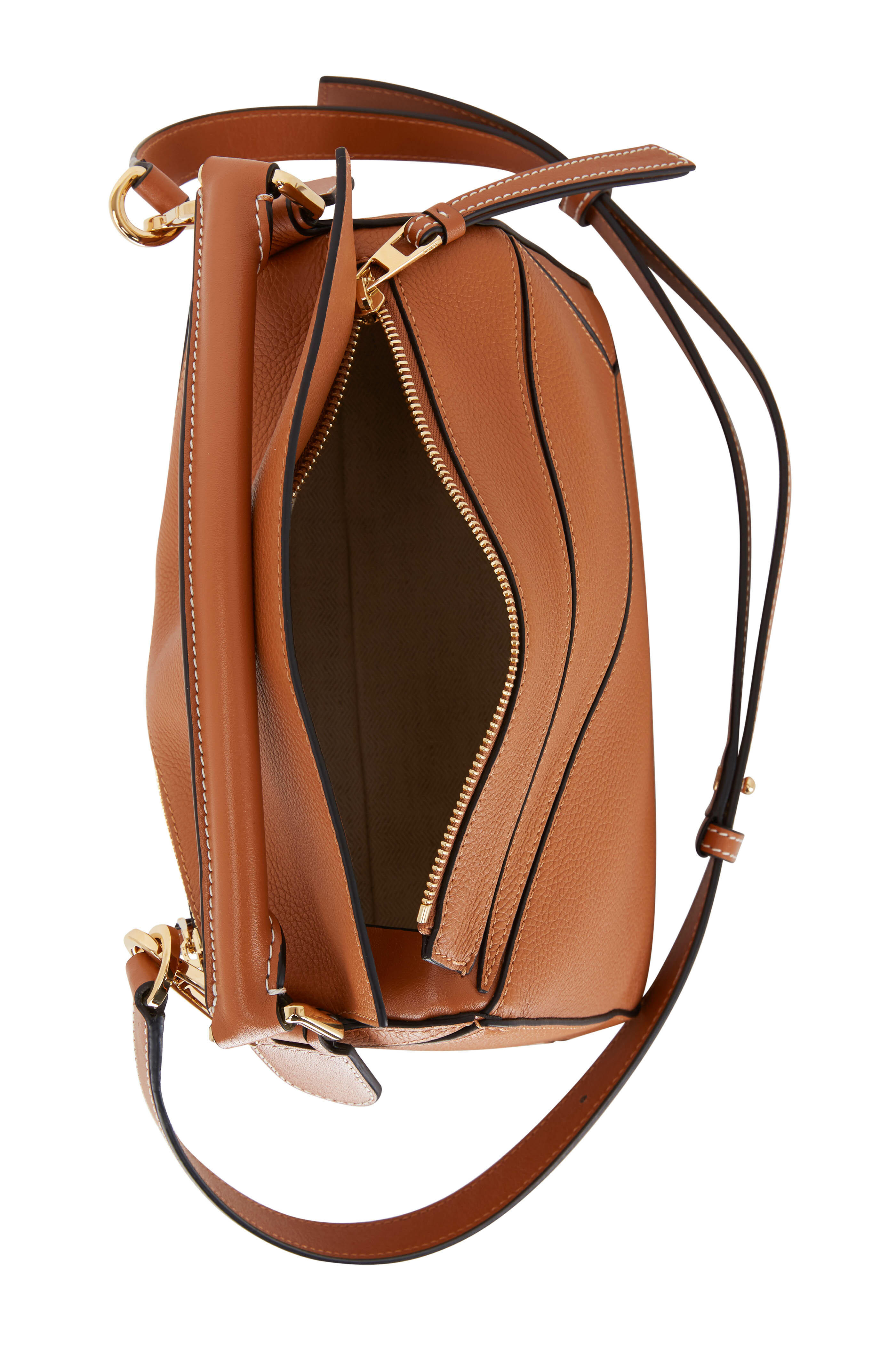 Puzzle leather handbag Loewe Camel in Leather - 36206769
