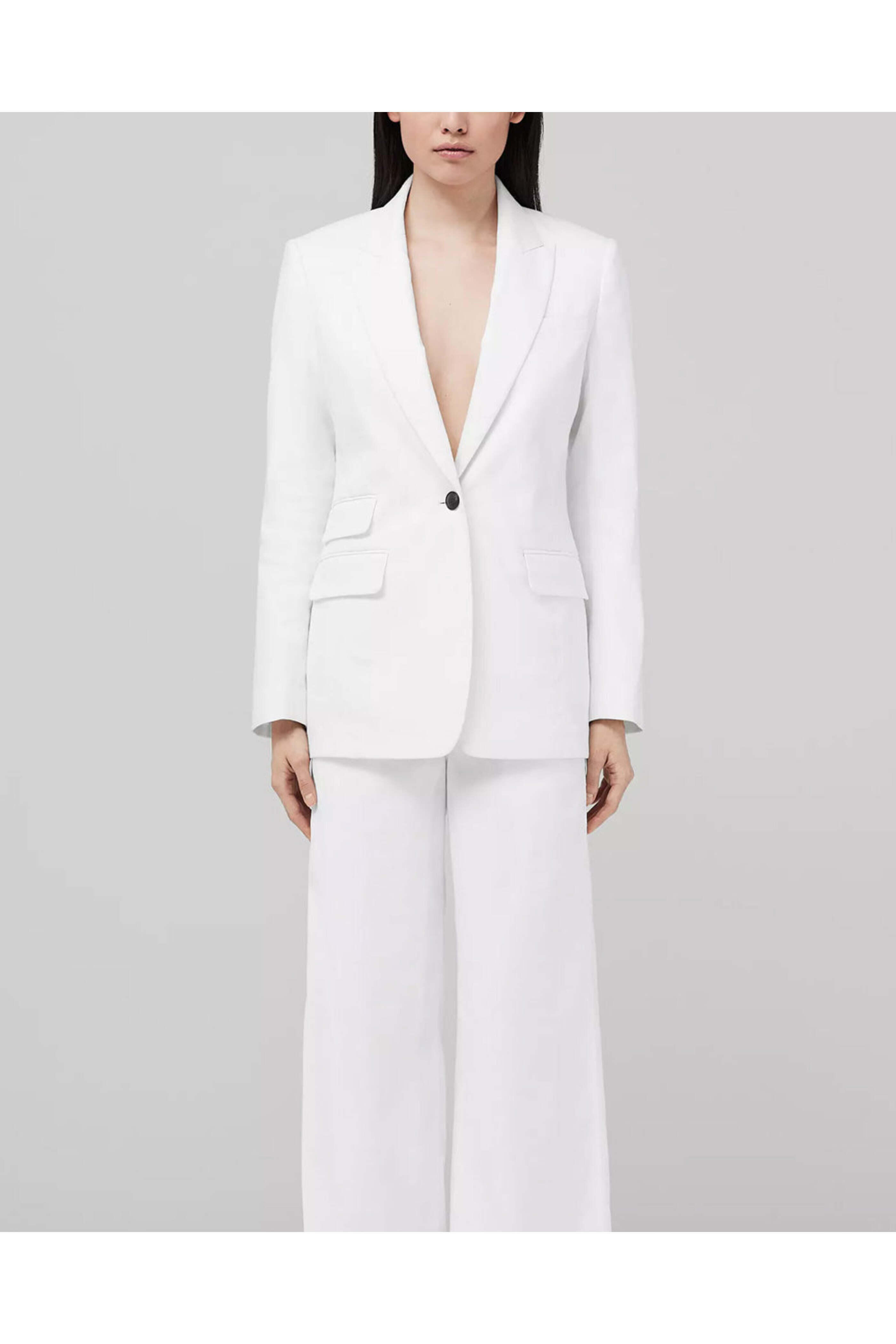 Rag & Bone - White Foster Linen Blazer