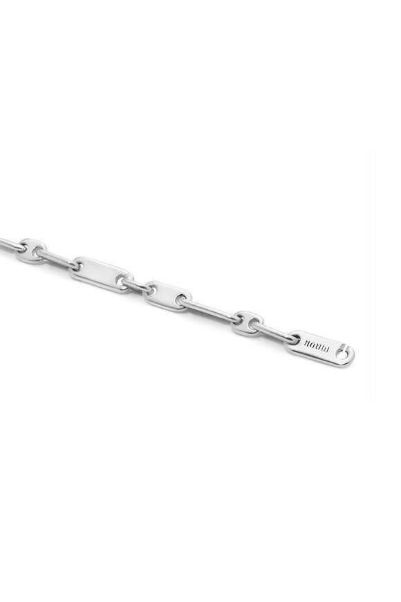 M. Cohen Sterling Silver Monolinka Mixed Chain Necklace - view 3