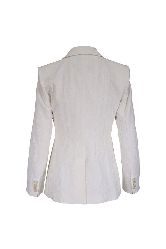Etro White Floral Embroidered Jacket - view 4