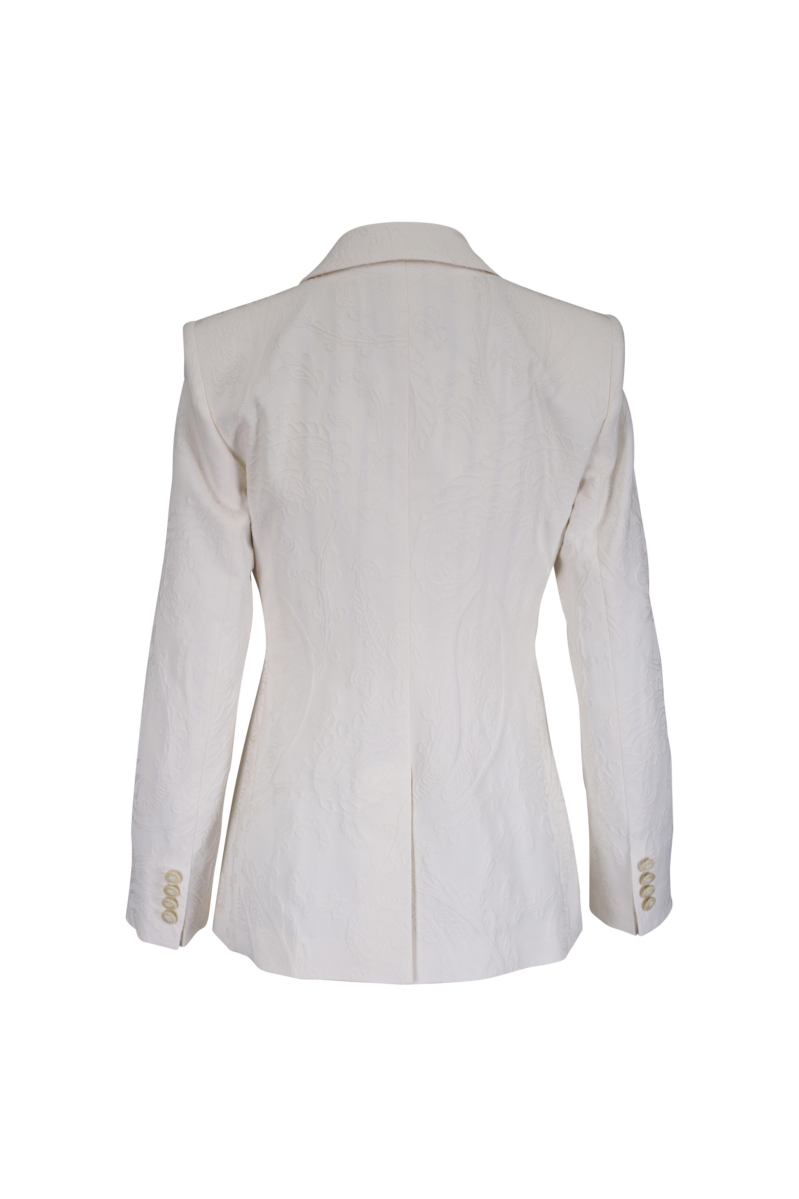 Etro - White Floral Embroidered Jacket