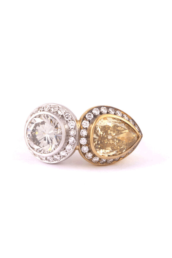 Sylva & Cie Two Tone Moi Toi Diamond Ring