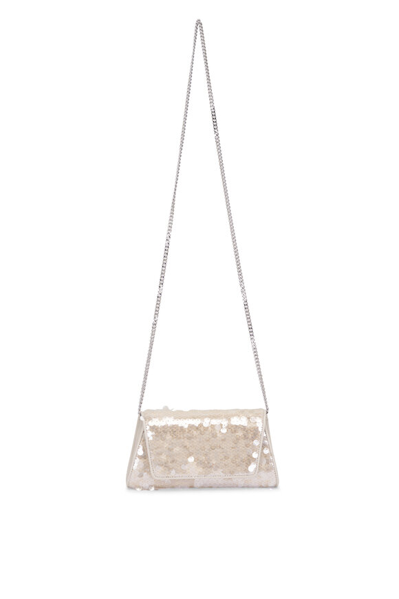 Valentino Garavani - Rockstud Ivory Leather Clutch