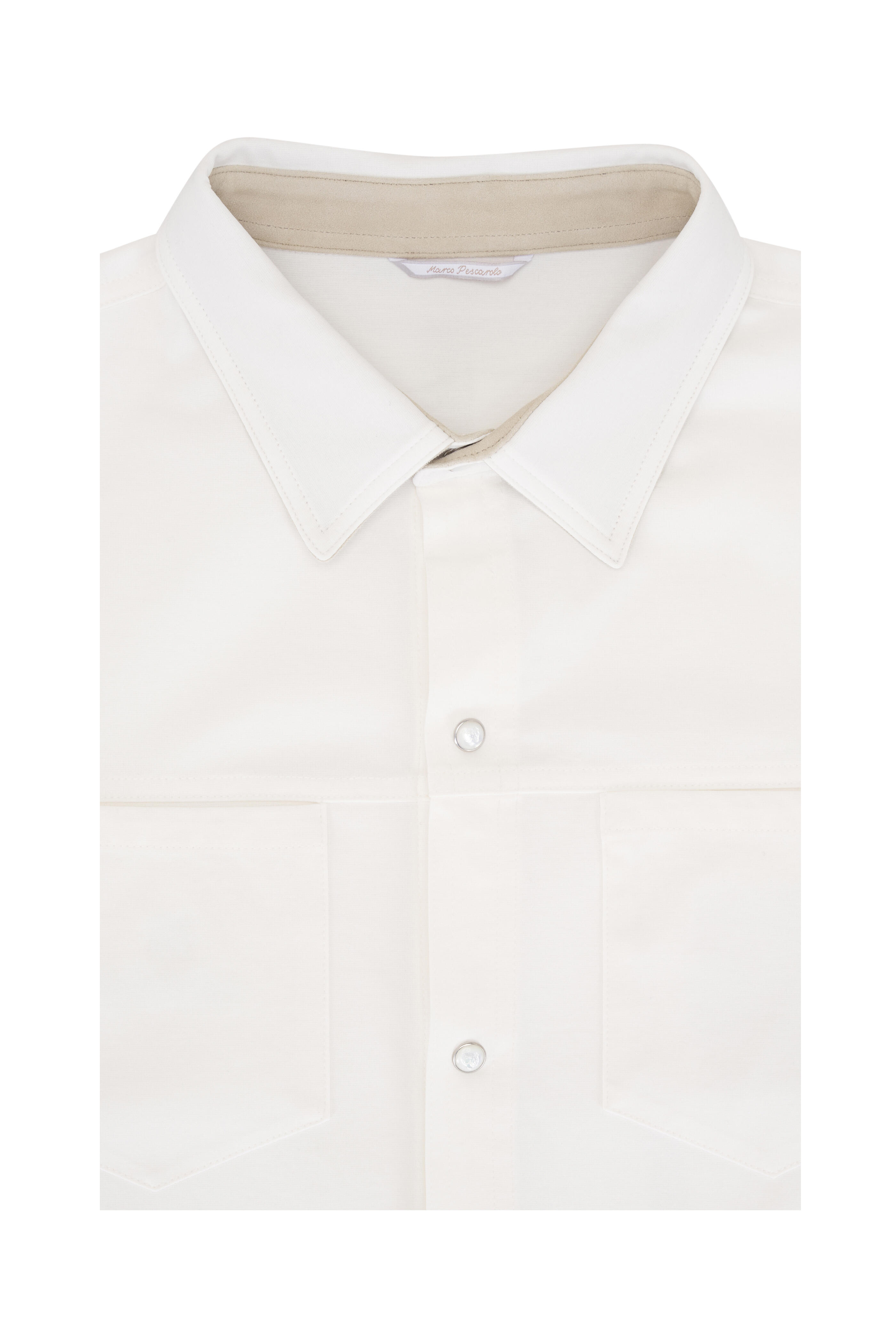 Marco Pescarolo - Zeus White Cotton Overshirt