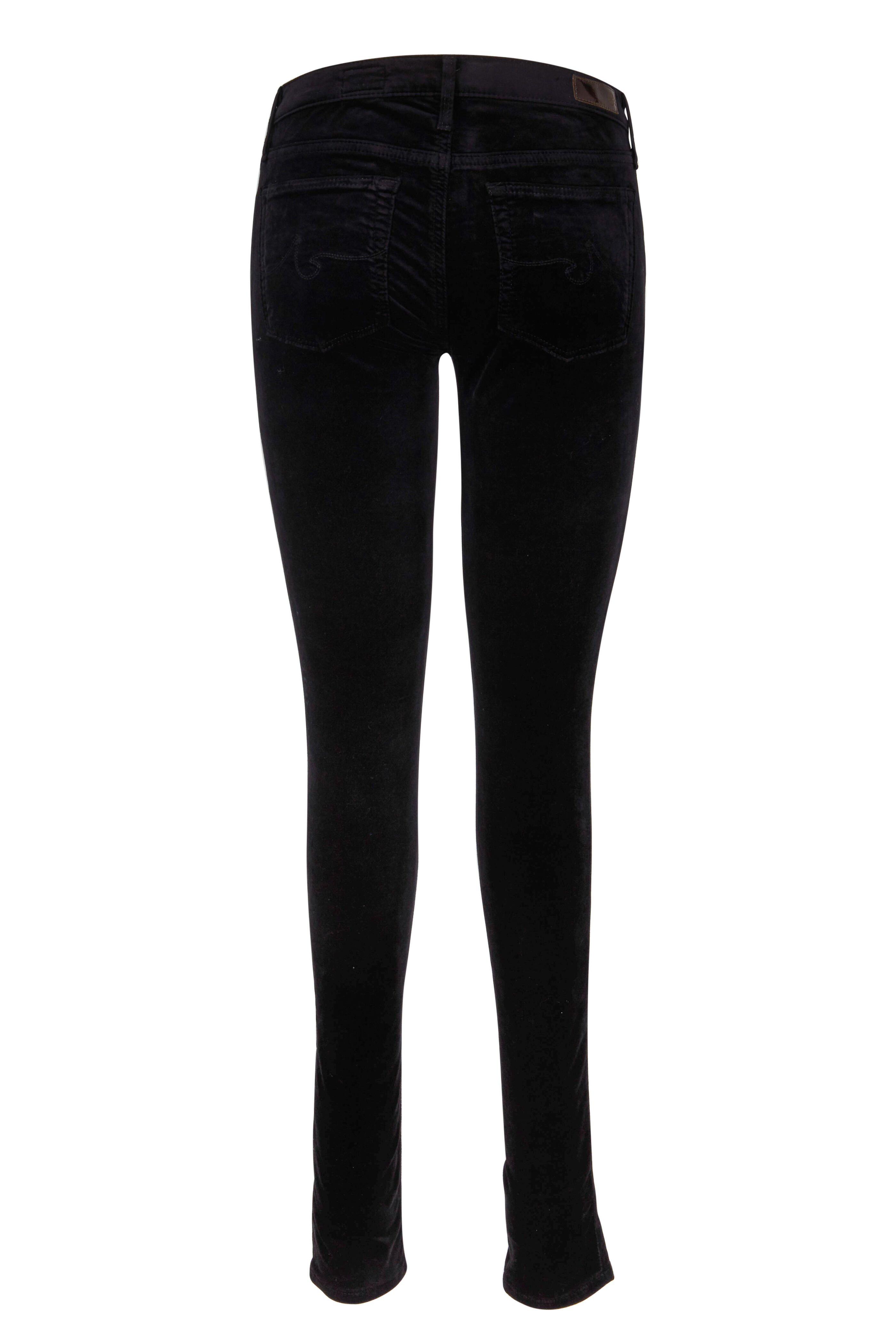 AG - The Legging Black Velvet Super Skinny Jeans