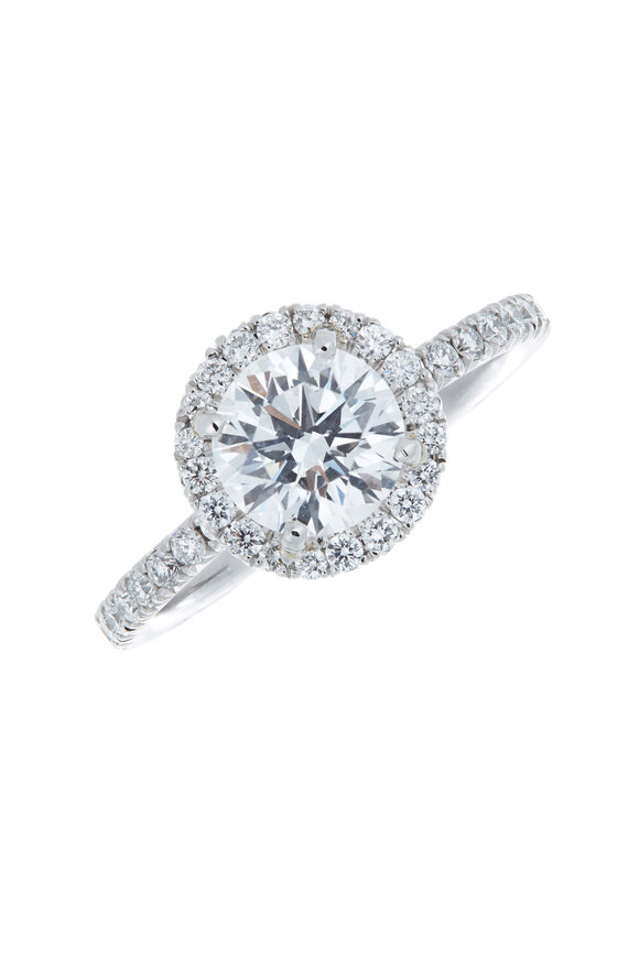 Louis Newman - Diamond Halo Bridal Ring