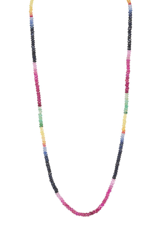 Cristina V. Emerald, Ruby & Sapphire Necklace