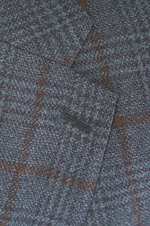 Atelier Munro Green Check Wool & Silk Sportcoat - view 3