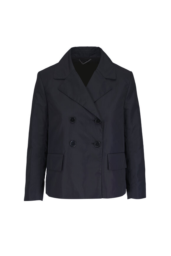 Dorothee Schumacher Sporty Elegance Midnight Double Breasted Jacket - view 1