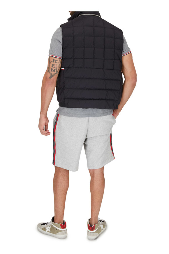 Moncler - Black Hooded Quilted Down Vest