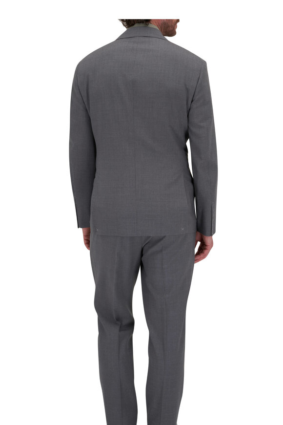 Brunello Cucinelli - Solid Gray Wool Suit