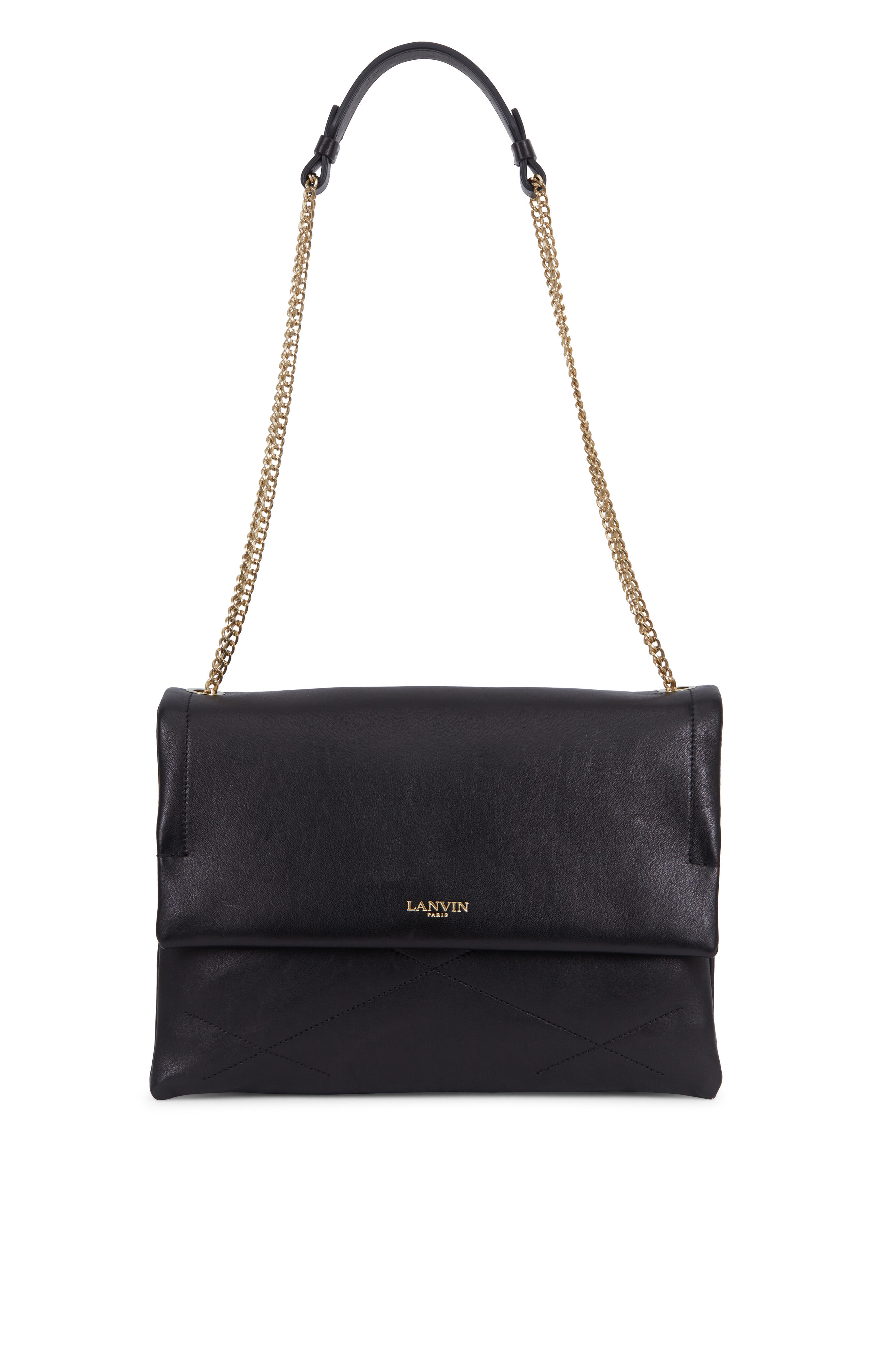 Lanvin - Sugar Black Leather Medium Shoulder Bag