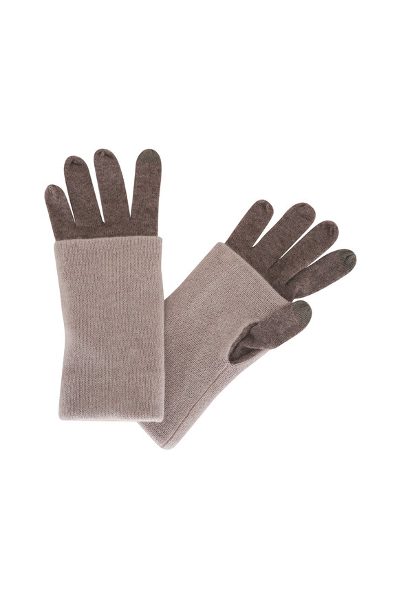 Kinross Seal Dune Colorblock Foldover Gloves