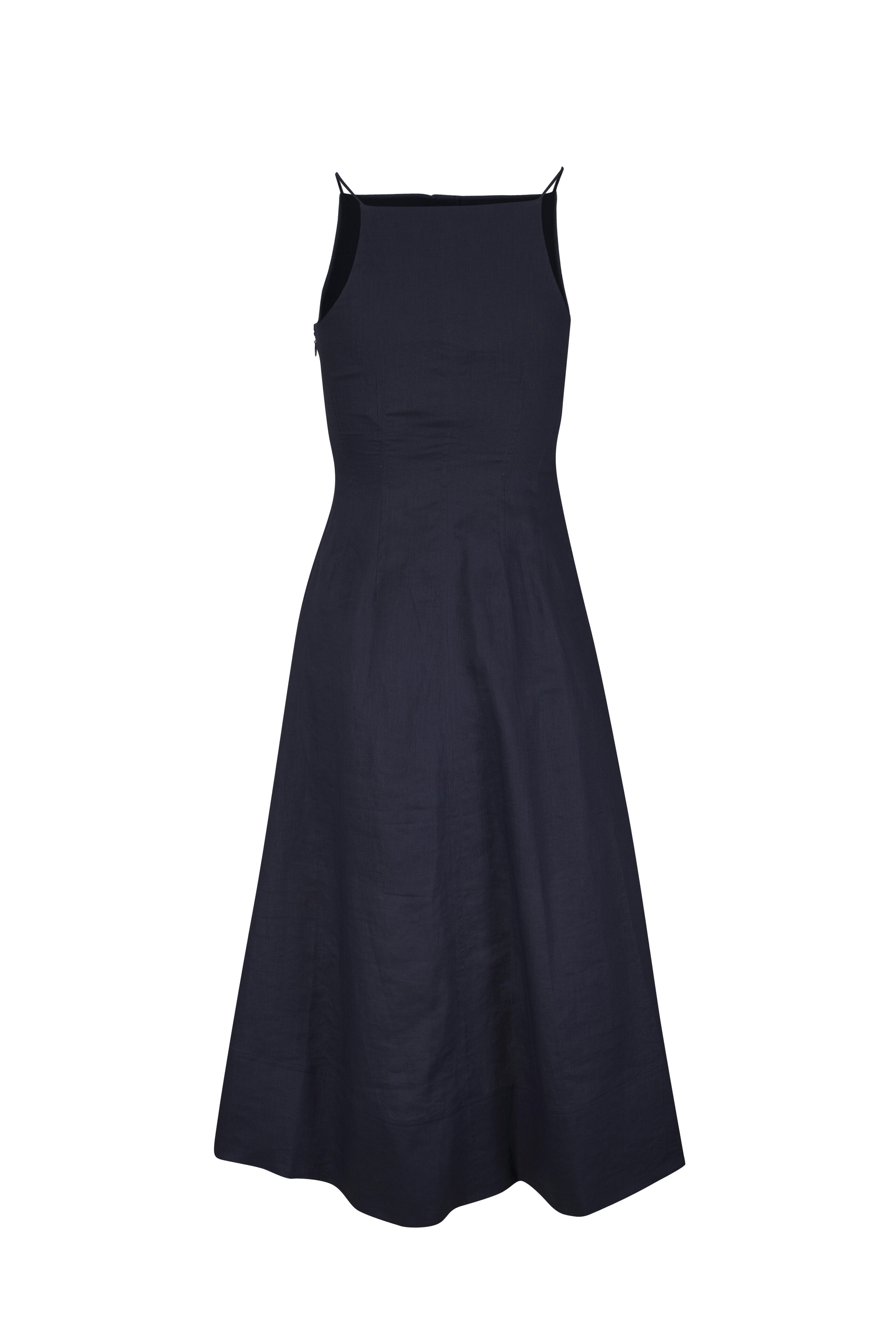 Veronica Beard - Georges Navy Linen Midi Dress