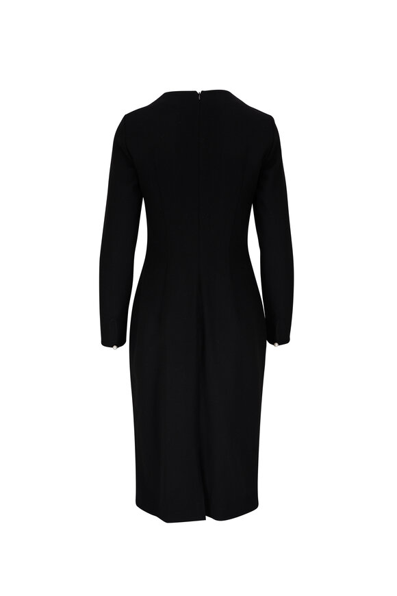 Adam Lippes - Minton Black Wool Crepe Dress 