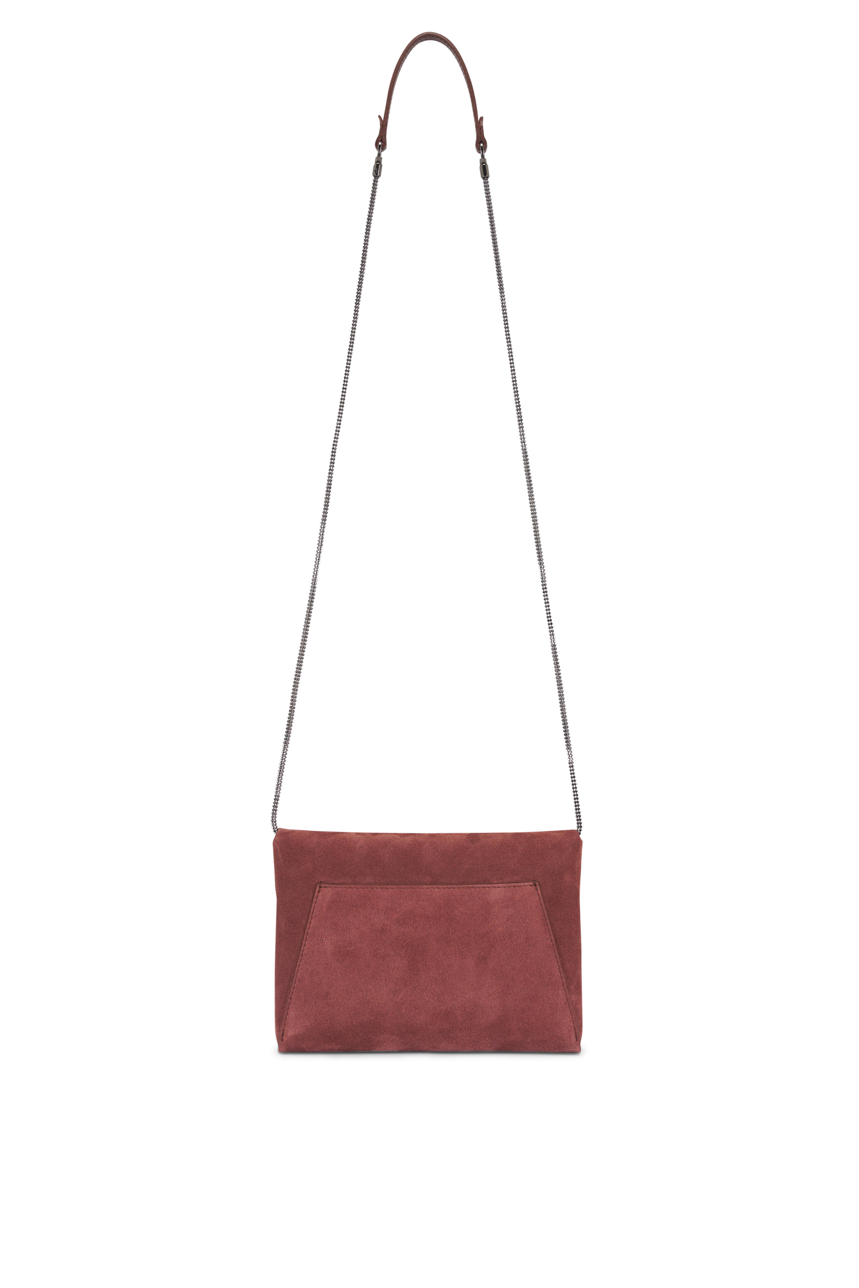 Brunello Cucinelli - Duo Pochette Brick Suede Clutch