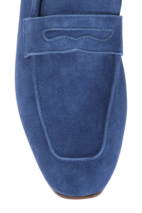 Sophique Milano Essenziale Avion Blue Suede Loafer - view 4