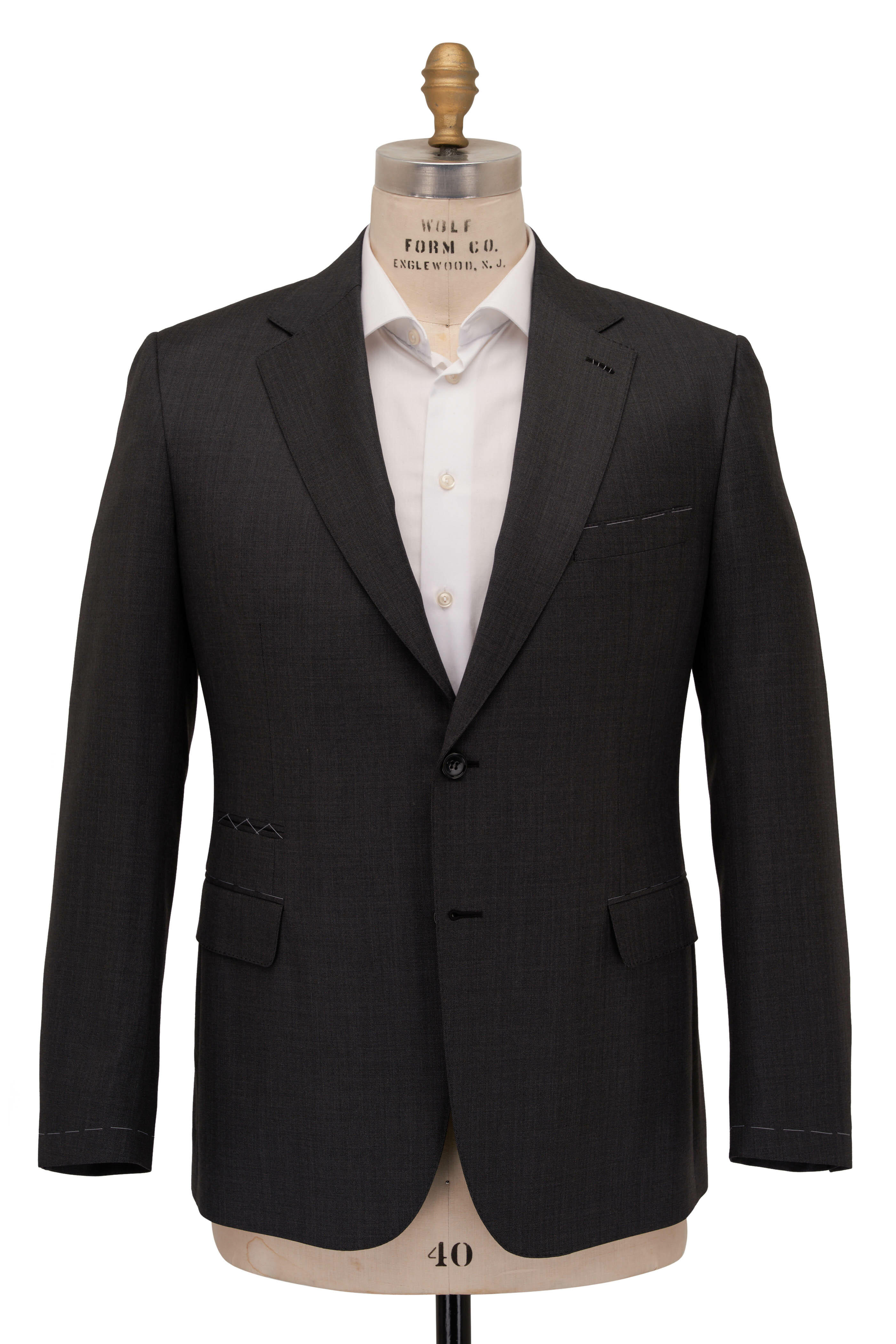 Brioni - Dark Gray Wool Suit | Mitchell Stores