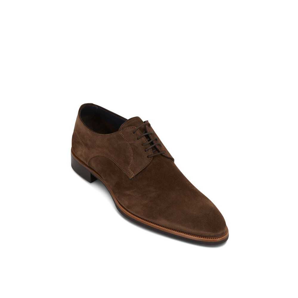 Di Bianco - Pisa Dark Bark Cashmere Suede Dress Shoe