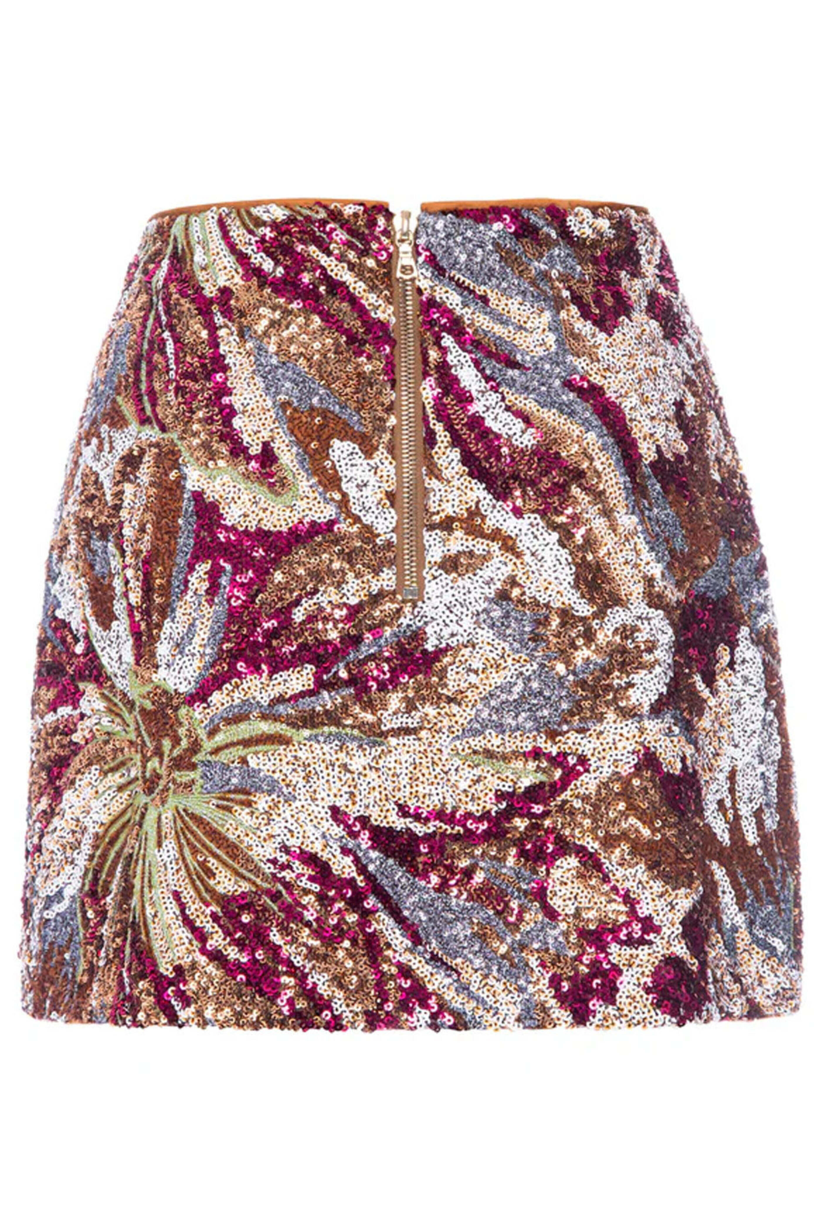 Le Superbe - Abstract Floral Sequin Skirt | Mitchell Stores