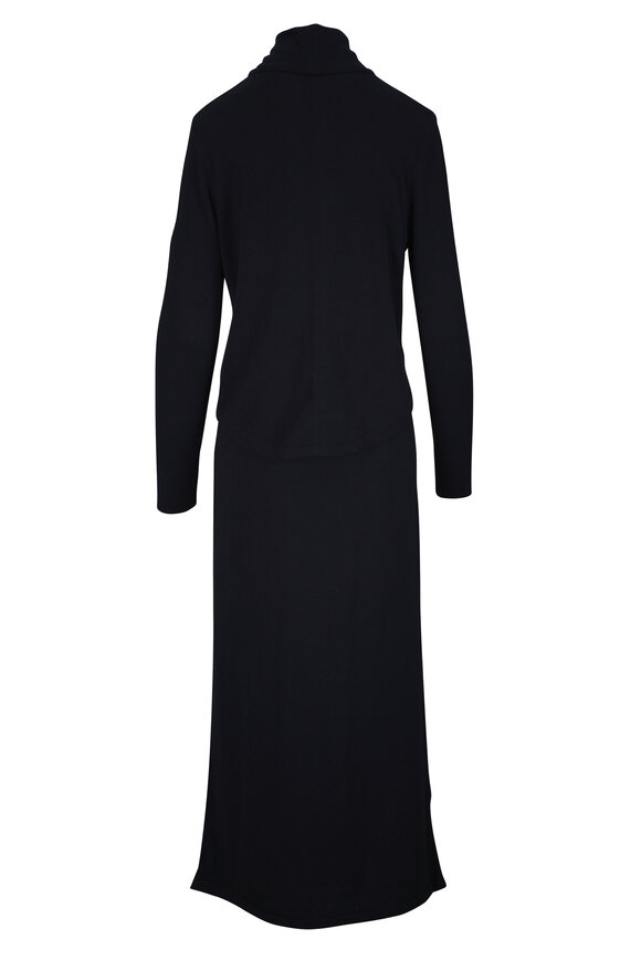 Johanna Ortiz Celestial Silence Black Knit Cotton Dress - view 3